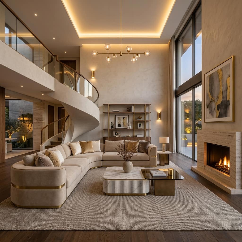 Modern luxury interior background